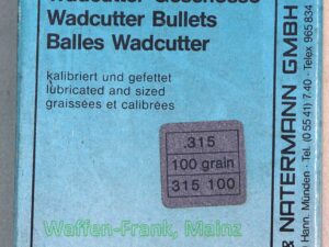 Haendler & Natermann / Deutsch FFW-Geschosse Blei .32/.315