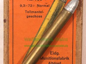 Schweiz - Herst. unbekannt Büchsenpatronen 9,3x72R