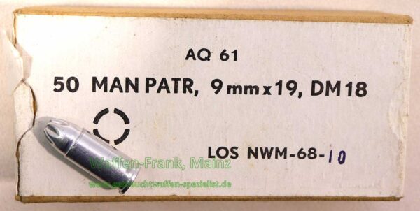 Platz/Manöverpatrone 9 mm Luger Platz/9x19