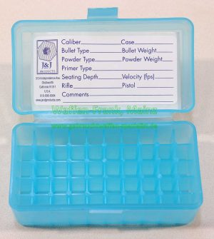Amerikanisch unbekannt Patronenbox blauklar .38 / .357