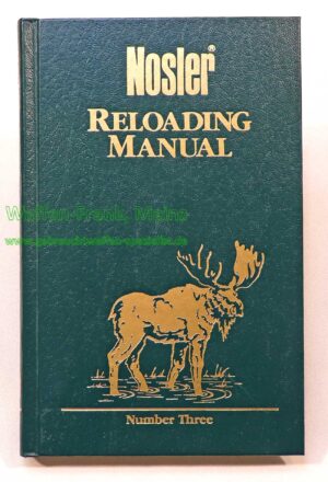 Nosler Buch Reloading Manual No. 3