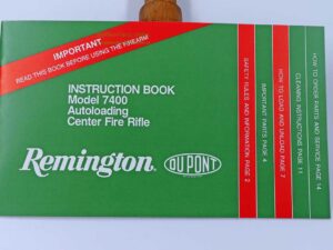 Remington - USA Bedienungsanleitung, Original Mod. 7400