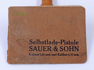 Sauer u. Sohn/Suhl Bedienungsanleitung, Original Kal. 7,65mm und Kal. 6,35mm