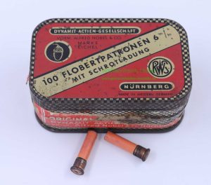 RWS (Dynamit AG) Nürnberg Flobert in original Blechdose 6mm Flobert einfach