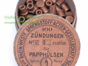 Rhein.-Westf.-Sprengstoff-A.G. Schrot-Zündhütchen für Sammler No. VI