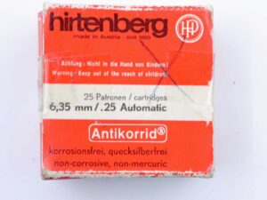 Hirtenberger / Österreich Pistolenmunition 6,35mmBrowning/.25ACP