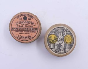 RWS (WZd.Fa.Rottweil) Blei-Rundkugel/Zimmerstutzen 4mm