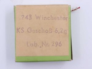 RWS (WZd.Fa.Rottweil) Büchsenpatronen .243Winchester/Versuch