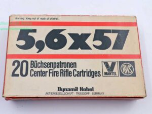 RWS (WZd.Fa.Rottweil) Büchsenpatronen 5,6x57/Vollmantel