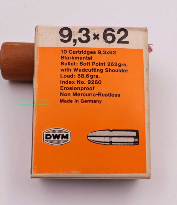 Büchsenpatronen 9,3x62
