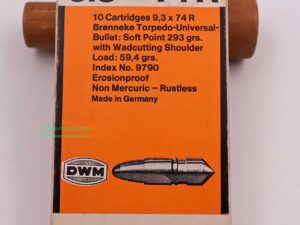 DWM, Berlin Büchsenpatronen 9,3x74R