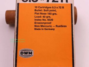DWM, Berlin Büchsenpatronen 9,3x72R
