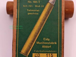 Eidg. Munitionsfabrik, Altdorf Büchsenpatronen 9,3x72R