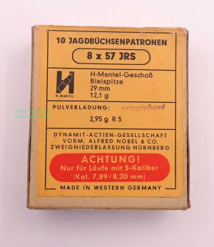 Büchsenpatronen 8x57JRS