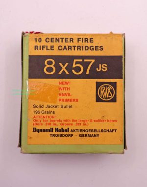 Büchsenpatronen 8x57JS