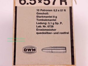 DWM, Berlin Büchsenpatronen 6,5x57R