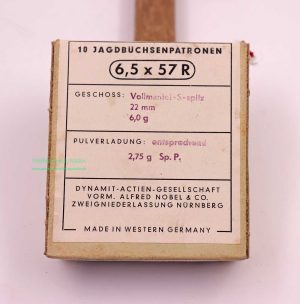 Büchsenpatronen 6,5x57R