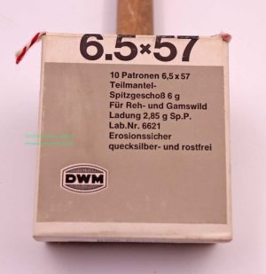 Büchsenpatronen 6,5x57