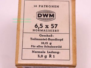 Berlin-Karlsruher-Ind.-Werke Büchsenpatronen 6,5x57