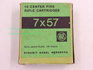 RWS (WZd.Fa.Rottweil) Büchsenpatronen 7x57