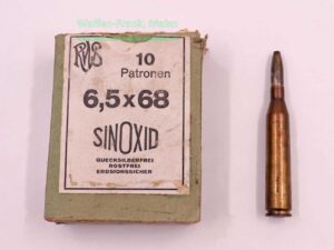 RWS (WZd.Fa.Rottweil) Büchsenpatronen 6,5x68