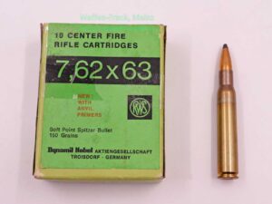 RWS (WZd.Fa.Rottweil) Büchsenpatronen .30-06/7,62x63