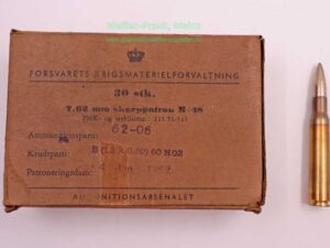 Dänisch unbekannt Büchsenpatrone .30-06/M48