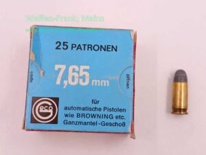Geco - Fürth Pistolenmunition 7,65mmBrowning/.32ACP