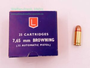 Lapua / Finnland Pistolenmunition 7,65mmBrowning/.32ACP