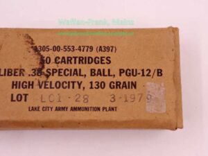 USA, Diverse Revolverpatronen .38Special
