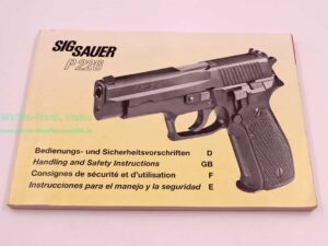 SIG Sauer Bedienungsanleitung Mod. P226