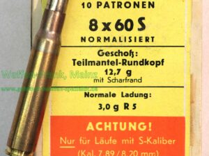 DWM, Karlsruhe Büchsenpatronen 8x60S (Mag.)