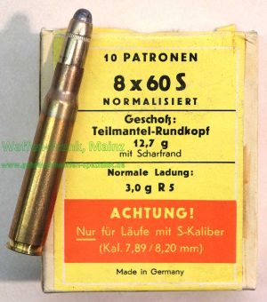 Büchsenpatronen 8x60S (Mag.)