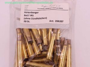 Hirtenberger / Österreich Langwaffenhülsen 8x57 IRS