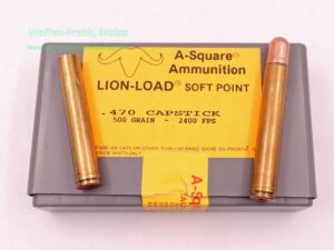 A-Square Alphin Press. Langwaffenhülsen, gebraucht .470 Capstick