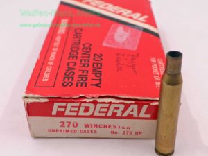 Federal / USA Langwaffenhülsen, gebraucht Kal. .270 Winchester