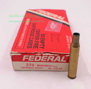 Federal / USA Langwaffenhülsen, gebraucht Kal. .270 Winchester