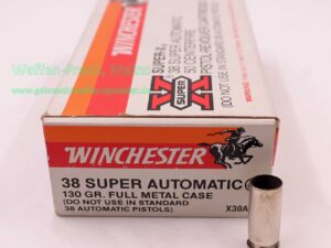 Winchester - USA FFW-Hülsen, gebraucht .38 Super Automatic