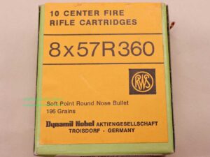 RWS (WZd.Fa.Rottweil) Büchsenpatronen 8x57R 360