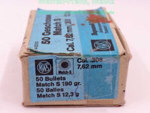 RWS (WZd.Fa.Rottweil) Büchsengeschosse .30 (.308)