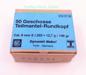 RWS (WZd.Fa.Rottweil) Büchsengeschosse 8mm (.323)