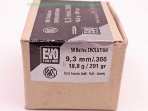 RWS (WZd.Fa.Rottweil) Büchsengeschosse 9,3mm (.366)