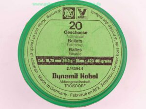 RWS (WZd.Fa.Rottweil) Büchsengeschosse 10,75mm (.423)