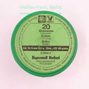 RWS (WZd.Fa.Rottweil) Büchsengeschosse 10,75mm (.423)