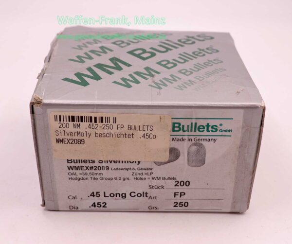WM Bullets - Germany FFW-Geschosse .45 Long Colt (.452)