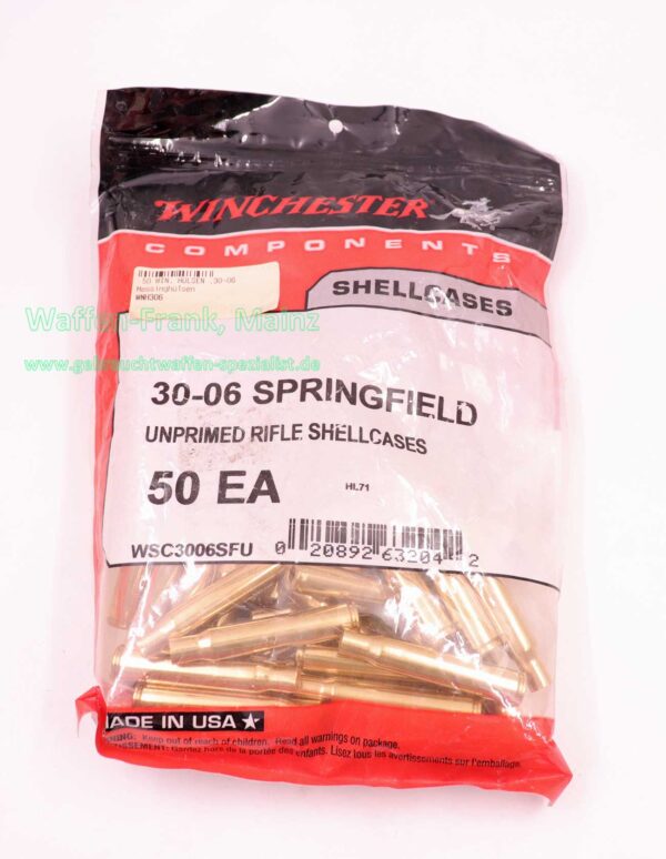 Winchester - USA Langwaffenhülsen 30-06 Spring.