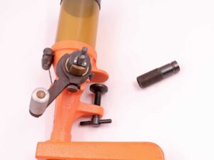 Lyman, USA Pulverfüllgerät Nr. 55 mit Ständer (orange Version)