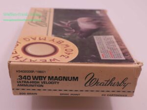 Weatherby - USA Büchsenpatronen .340WBY.Mag