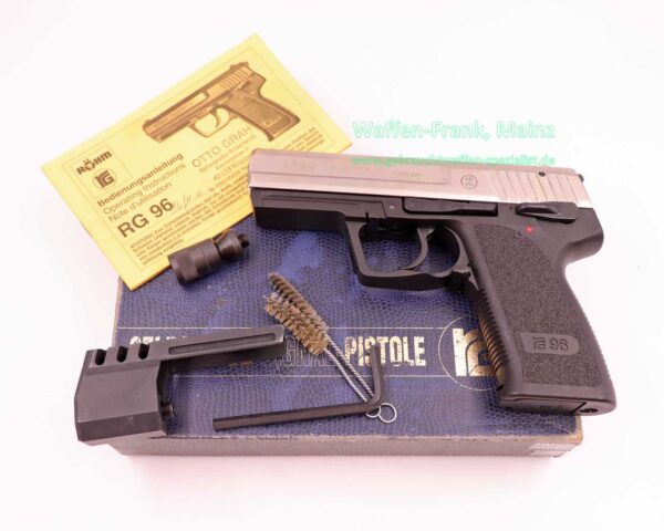 Röhm - Sontheim/Brenz Mod. RG 96 Nickel (Match) 9mmP.A.K.