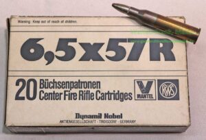 Büchsenpatronen 6,5x57R/6,0 g VM